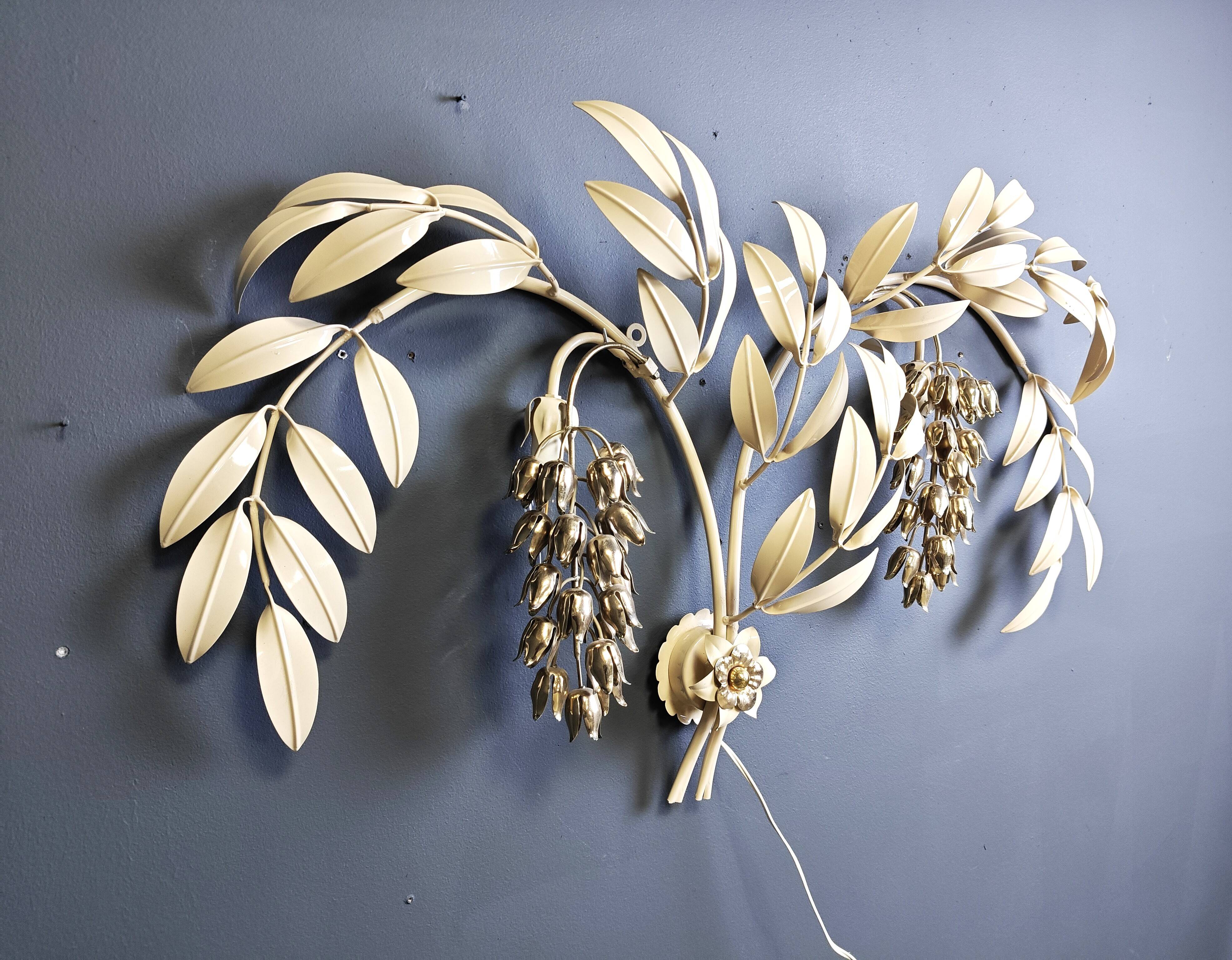 Vintage tulip wall lamp by Hans Kögl , 1970s