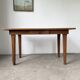 Extendable farmhouse table in oak