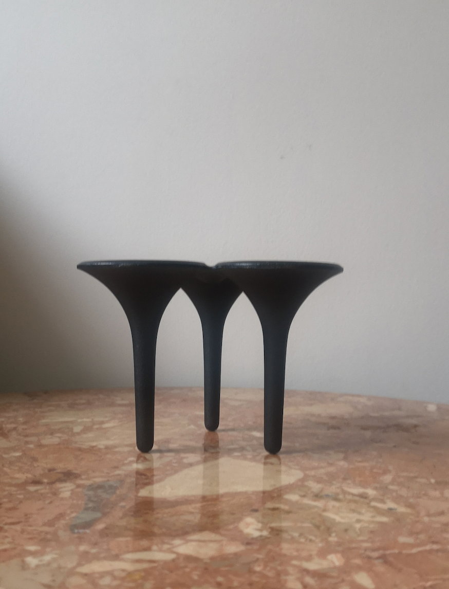 Danish Hornblower Scandinavian candle holder by Christel & Christel Holmgren, Denmark