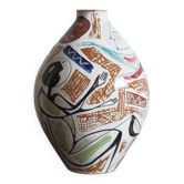 Italian Ceramic Vase by Elio Schiavon, 50s