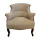 Fauteuil crapaud ancien restauré