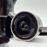 Coffee Set in Amaranth Ceramic by Gabbianelli, 1960s