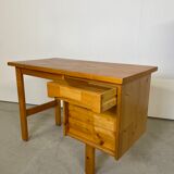 Bureau en pin 1970 et sa chaise