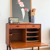 Mid-Century Modern Teak Bar by Ejvind A. Johansson – 1960s