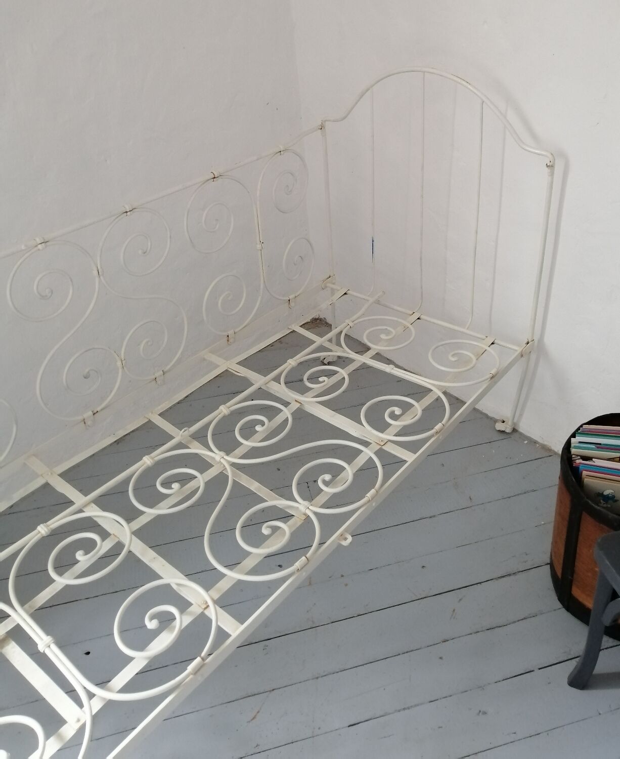 Lit banquette fer forgé