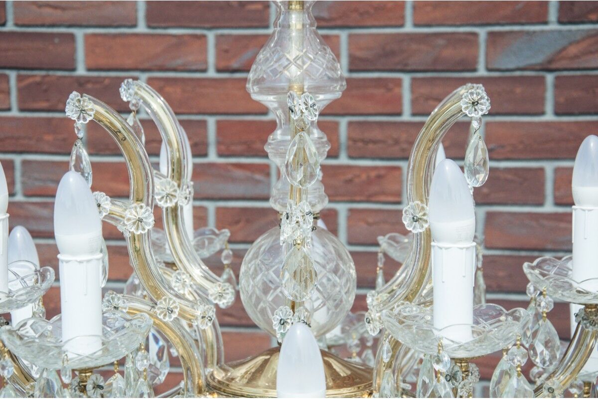 Lustre en cristal, France, première moitié du 20ème siècle