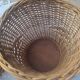 Pair of wicker plant pots