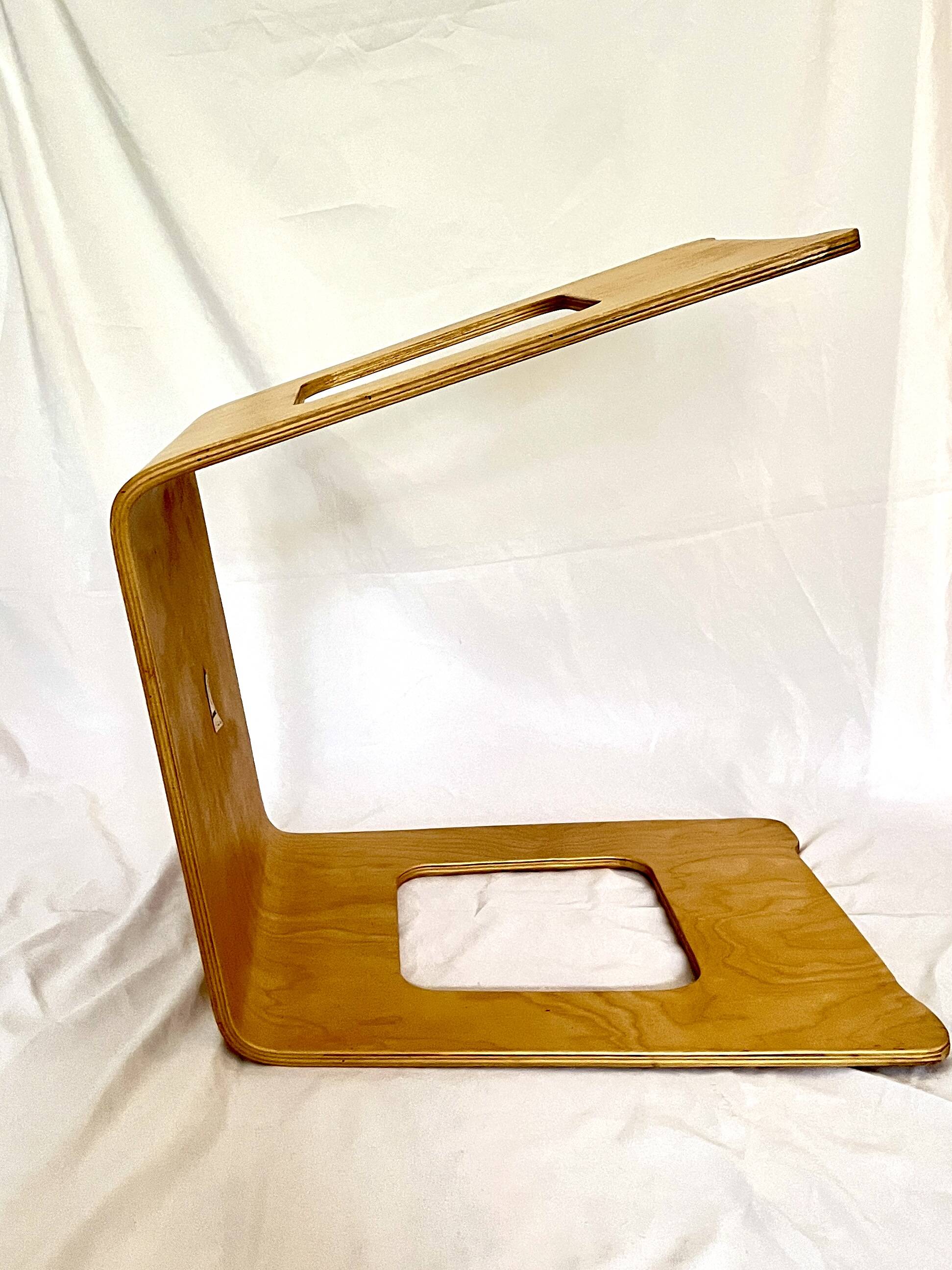 Tabouret/Table d'appoint en contreplaqué vintage Benjamin Birch, Lisa Norinder pour IKEA