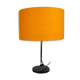 Adjustable Space Age table lamp, original orange lampshade, Staff Leuchten, Germany 1970