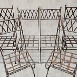 Wrought iron garden furniture