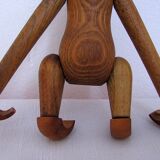 Figurine de singe en teck Danemark 1970