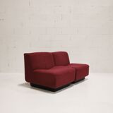 Pair of modular armchairs, 1970