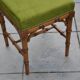 Piano stool/bamboo effect wooden footrest