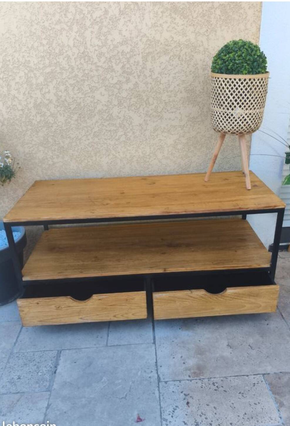 Industrial coffee table