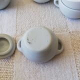 Lot dînette porcelaine blanche 22 pièces
