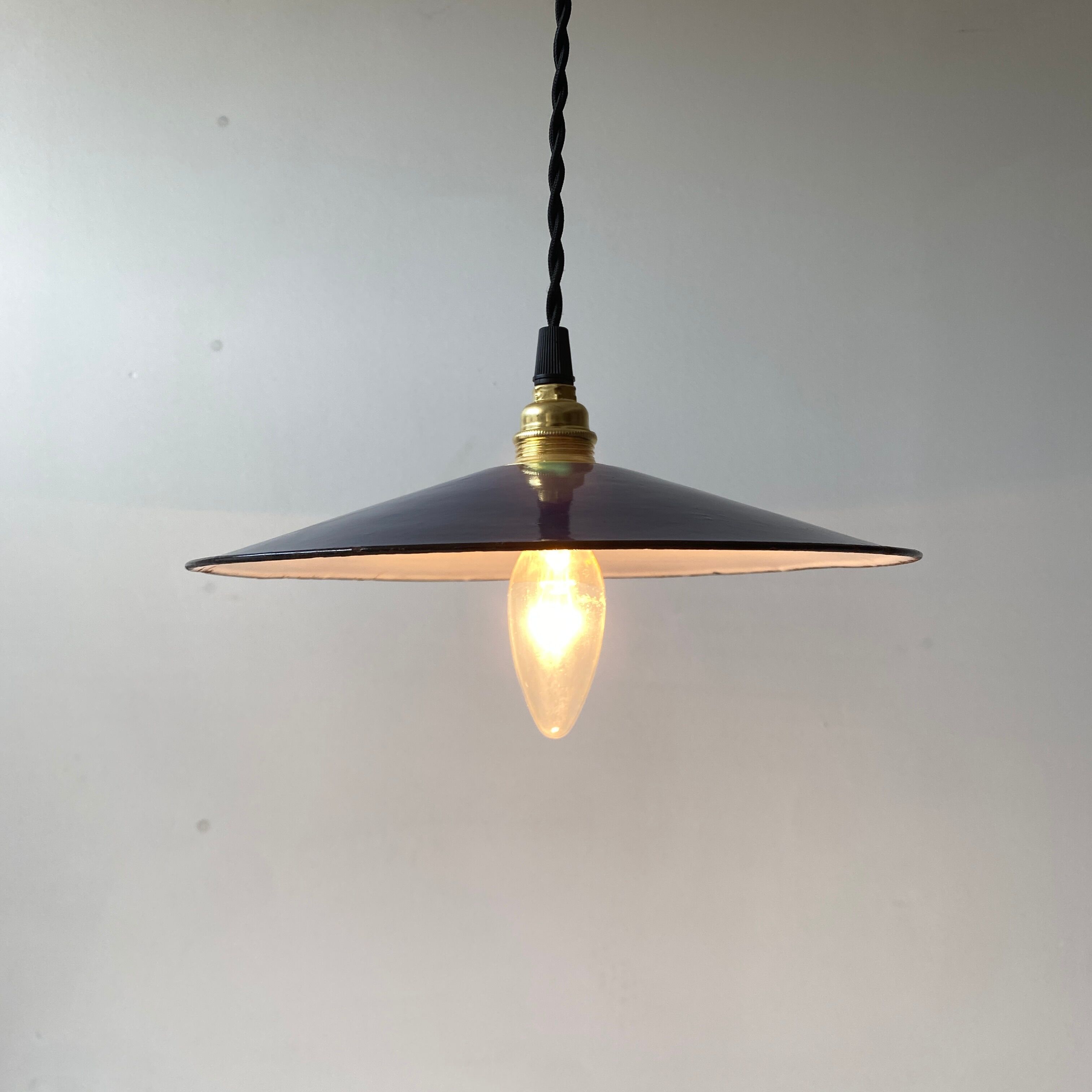 Former blue enamel industrial suspension