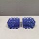 Two candle holders from Danish Holmegaard glassworks, 1968s