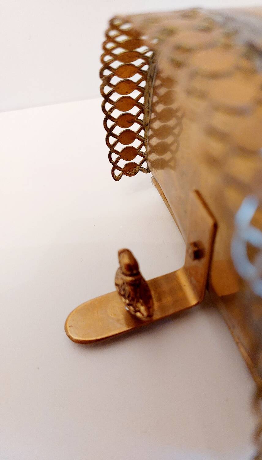 Paire d'appliques anciennes en laiton