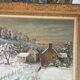 Large oil on canvas signed by Victor Zolnierowicz – Snowy landscape in