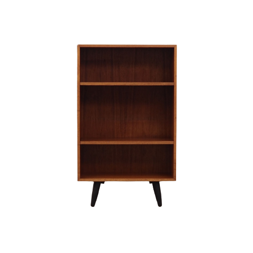 Teak bookcase, Danish design, 1970s, manufactured by Domino Møbler