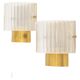 Carl Fagerlund Lights Glass and Brass for Orrefors Sweden 1960