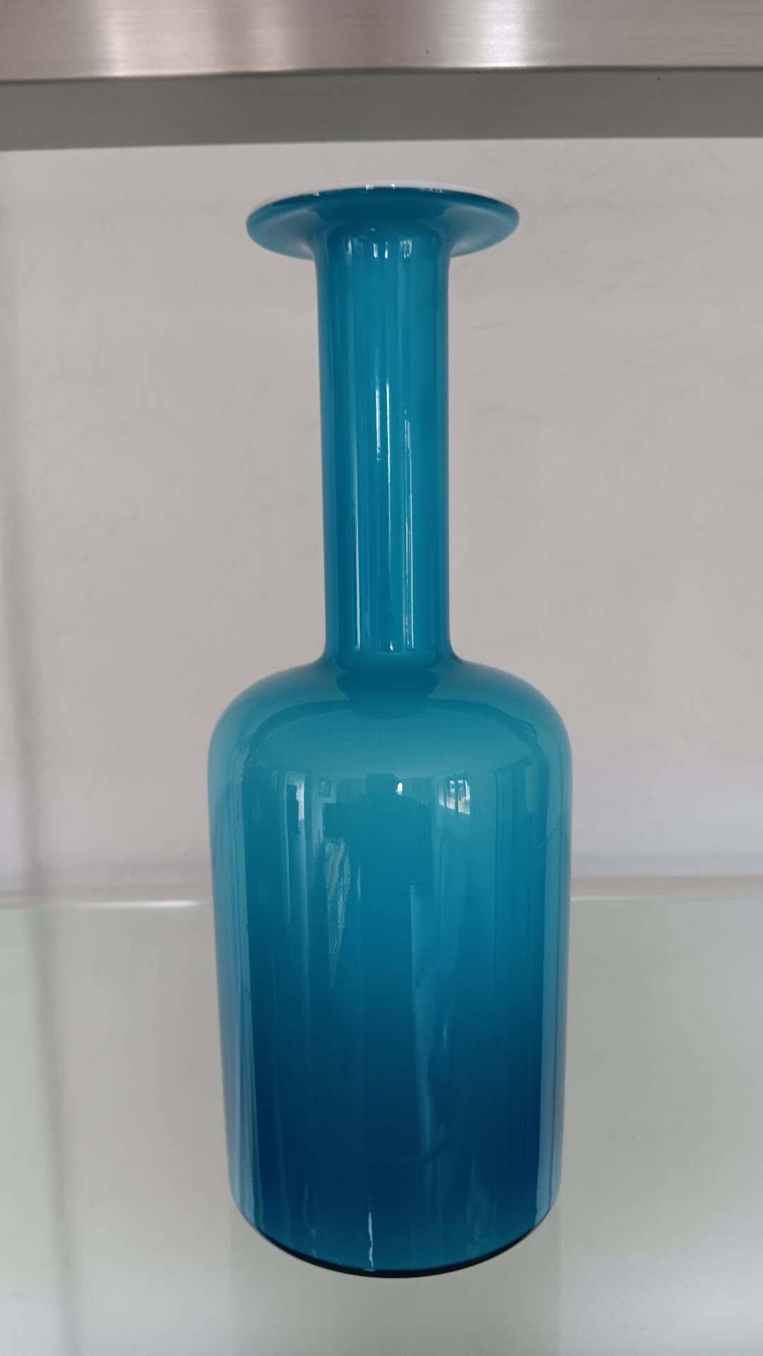 Vase Gul par Otto Brauer pour Holmegaard