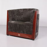 Art Deco Set of 3 Armchairs Frits Schuitema with table 1980s