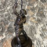 Silenus, bronze sculpture after the antique, 19th century