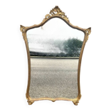old gilded wooden mirror