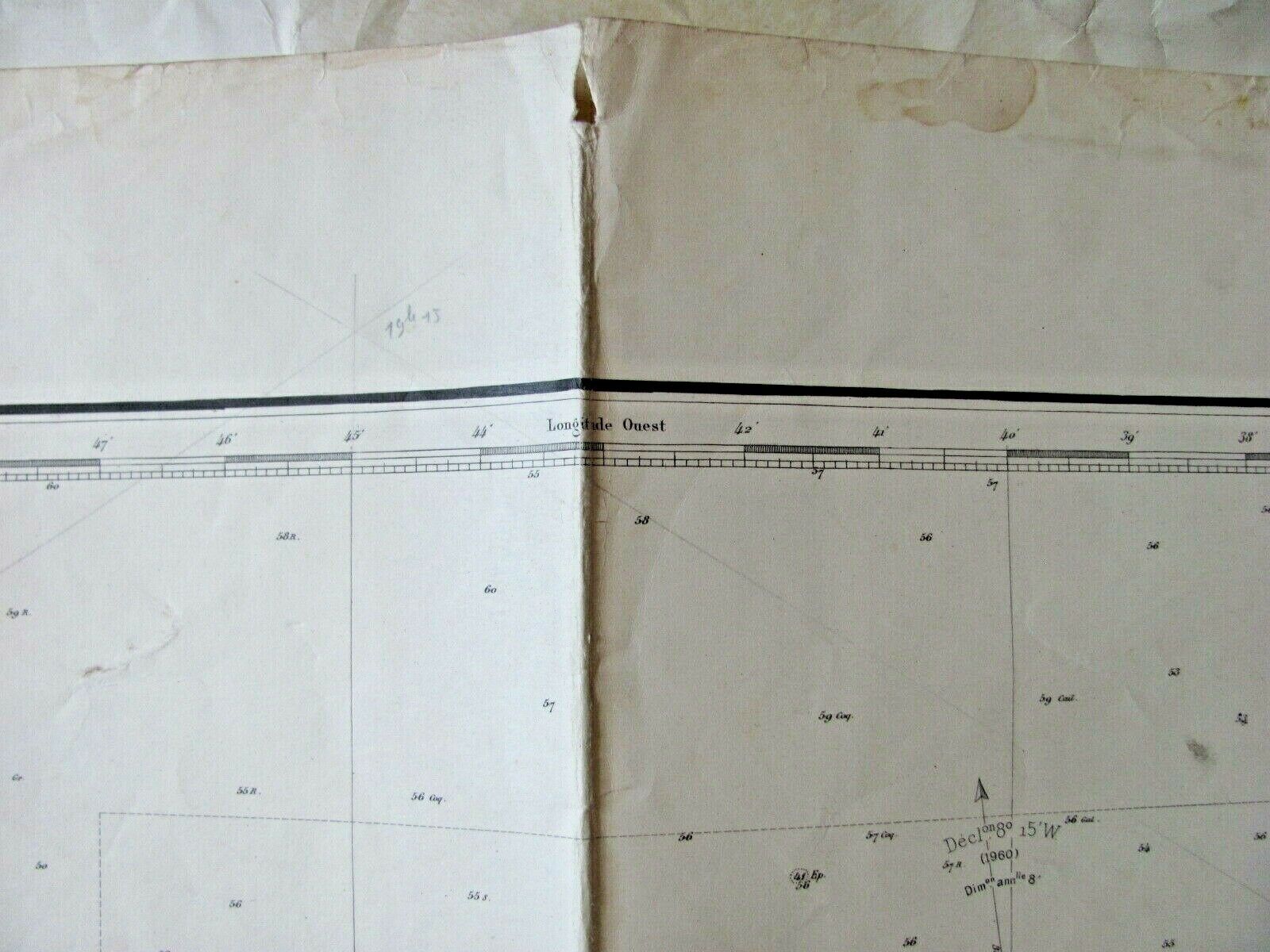 Nautical map - From the cove of Vauville to Cap Lévi - Cherbourg - Cotentin