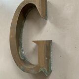 Old sign letter G