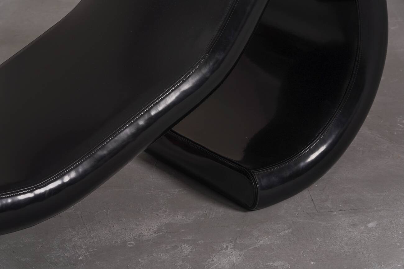 Vintage Ercolina chaise longue by Paolo Grasselli for Casprini, Italy 1980s