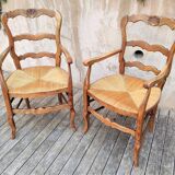 Old rustic armchairs