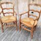 Old rustic armchairs
