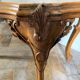 Louis XV style coffee table in beech and walnut hand-carved Circa 1870
