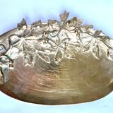 Large art nouveau empty pockets in gilded bronze