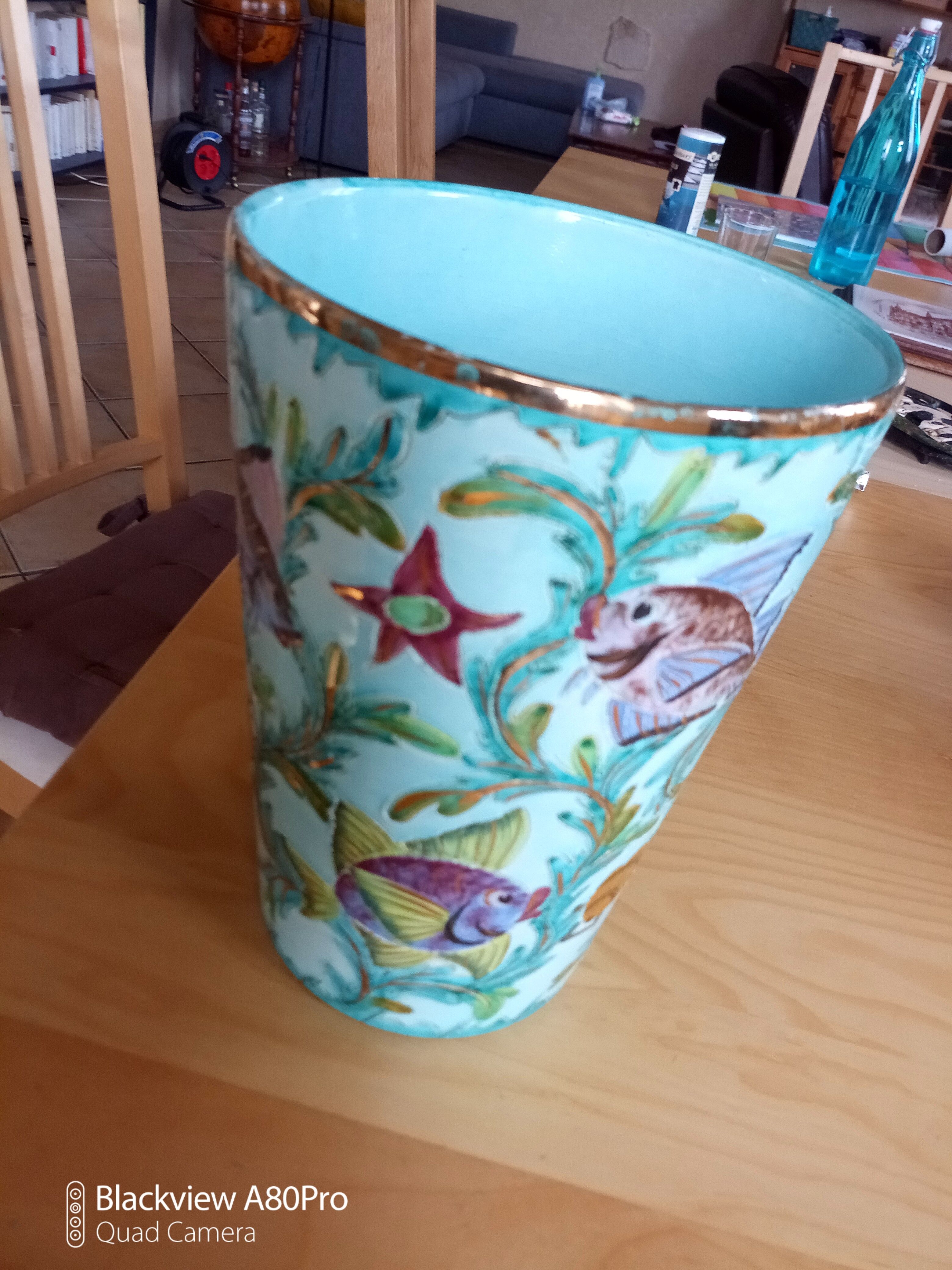 Superb numbered Cerart Monaco vase