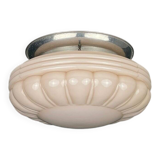 Vintage Pink Glass Ceiling Lamp, 1950s