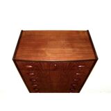 Commode-Chiffonier Tallboy en Teck Danemark 1960