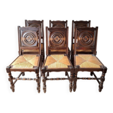 6 chaises arts and crafts