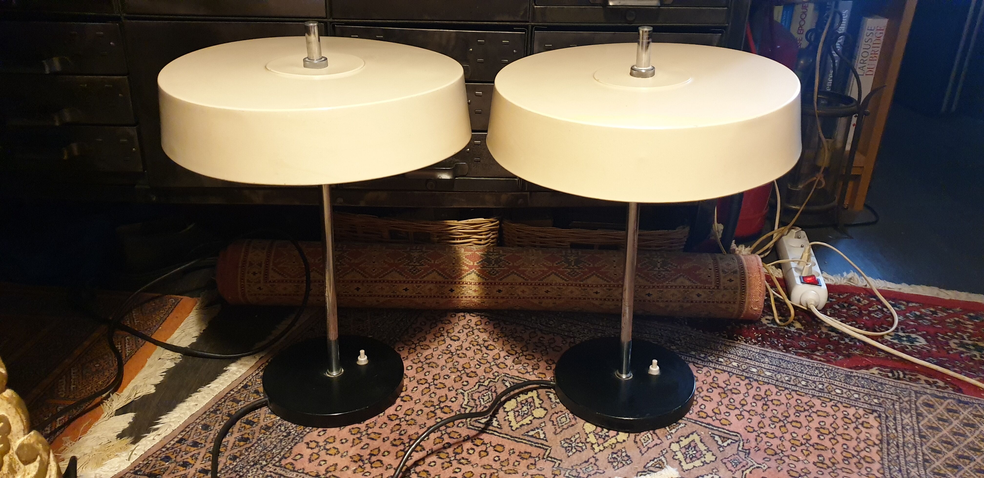 Paire de lampes desing 60/70