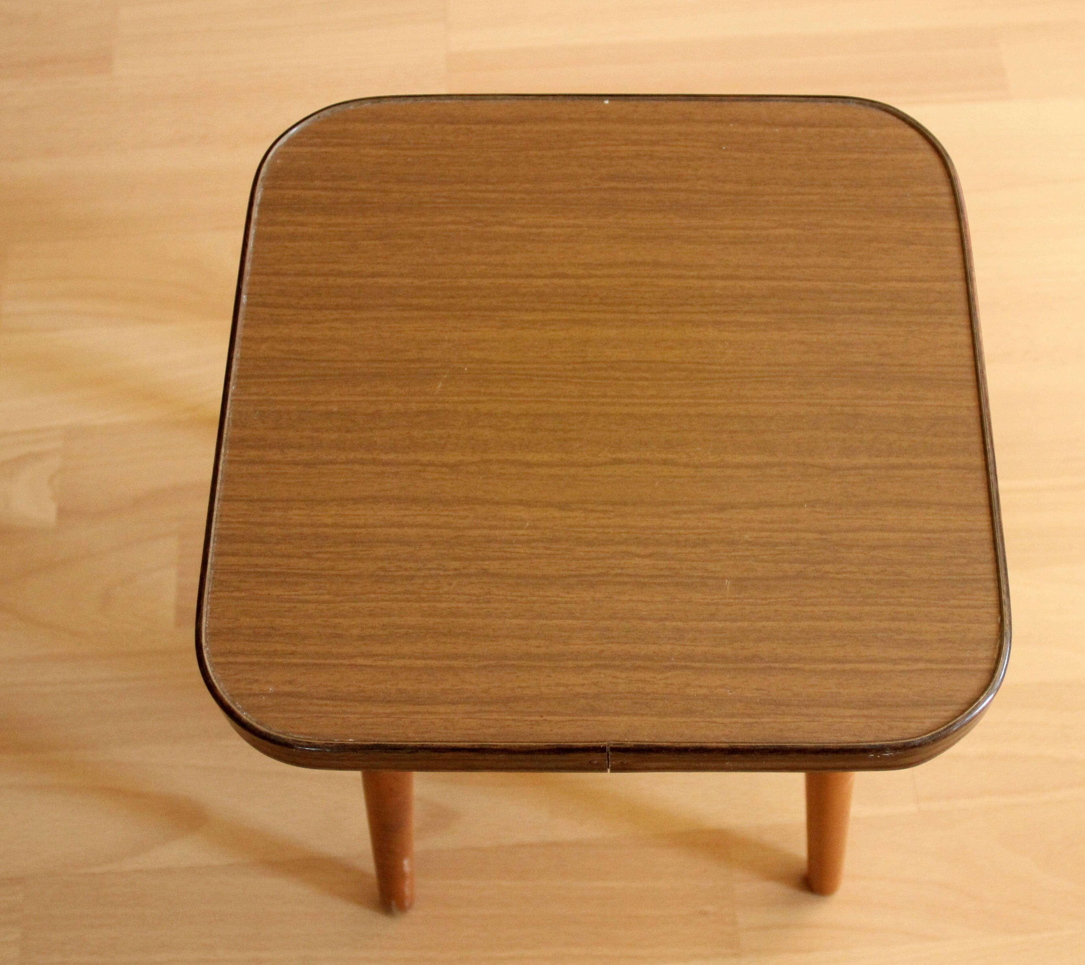 Rockabilly wooden plant stand, vintage from the 1950s