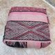 Vintage Berber Kilim Pouf: Handmade Moroccan Floor Cushion