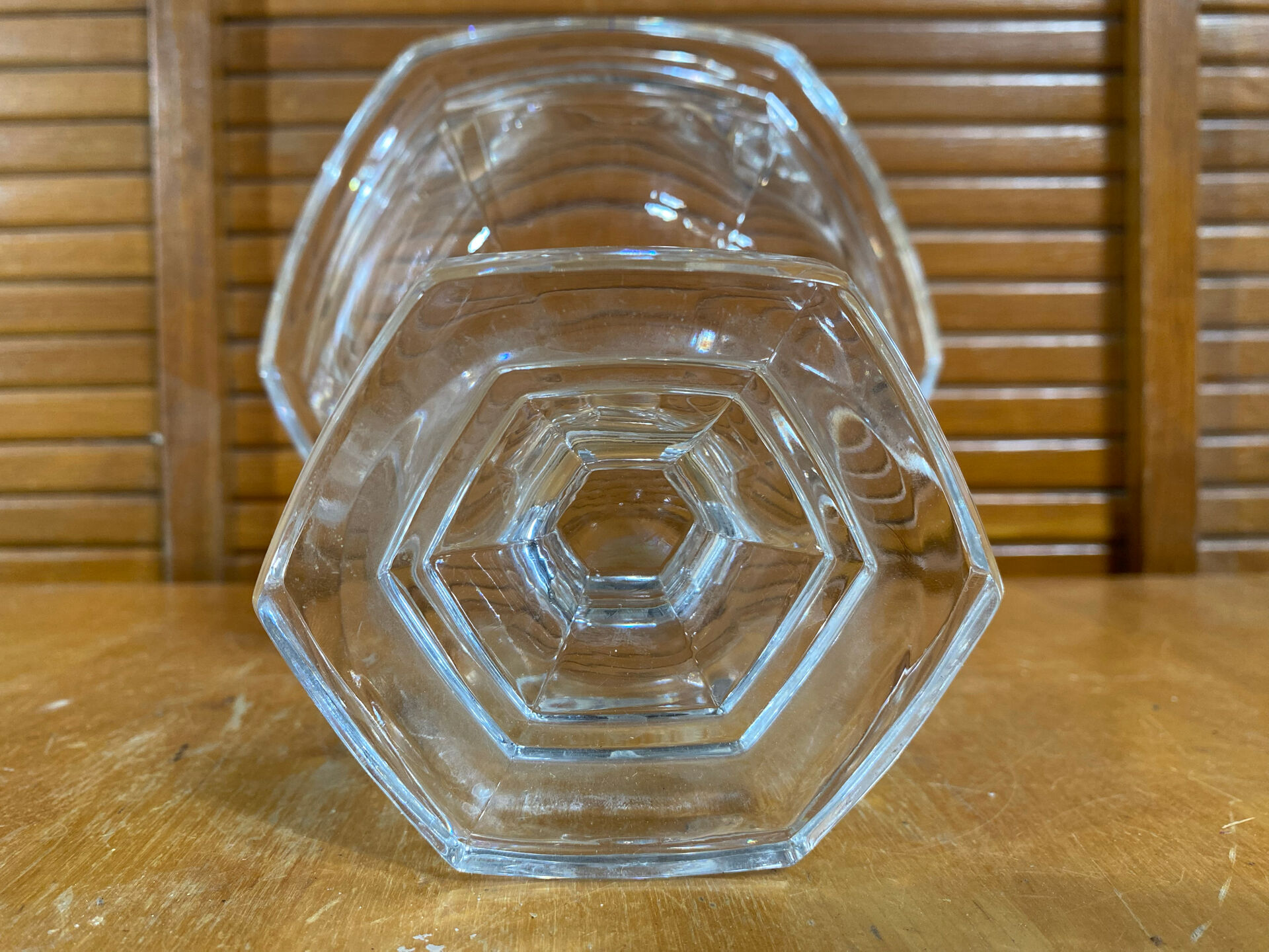Vintage Art Deco Moulded Crystal Coupe BACCARAT Bourbon Model