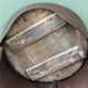 Industrial coffee table in steel and patinated wood
