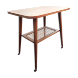 Dessert table with wheels legs compass vintage Scandinavian design