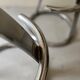 Bar stools in tubular chrome and tan leather, 1970s