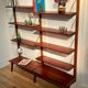 Vintage Scandinavian "Alva" library in teak