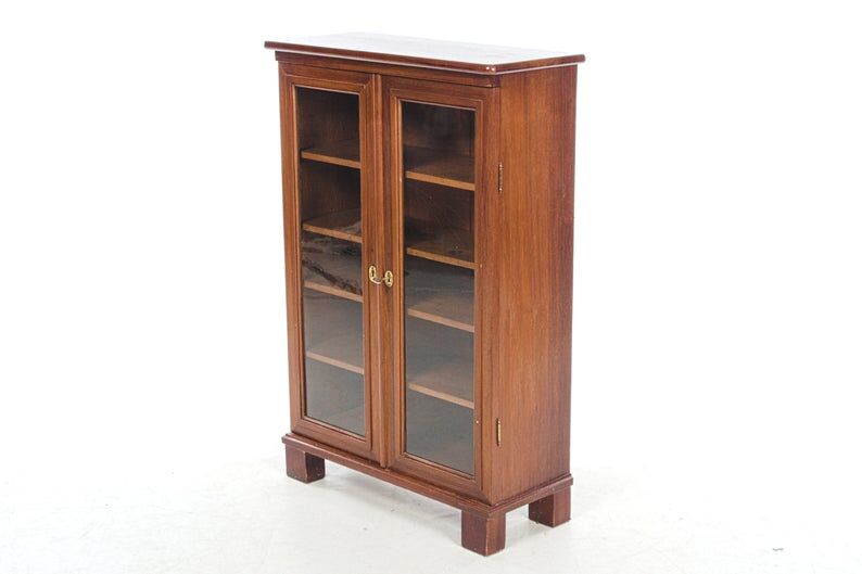 Vintage oak and resinous mahogany cabinet North Germany circa 1890