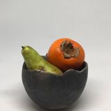 Duo of raku bowls